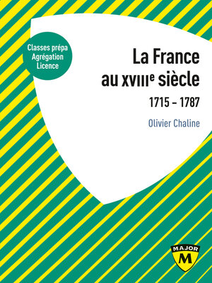 cover image of La France au XVIIIe siècle. 1715-1787